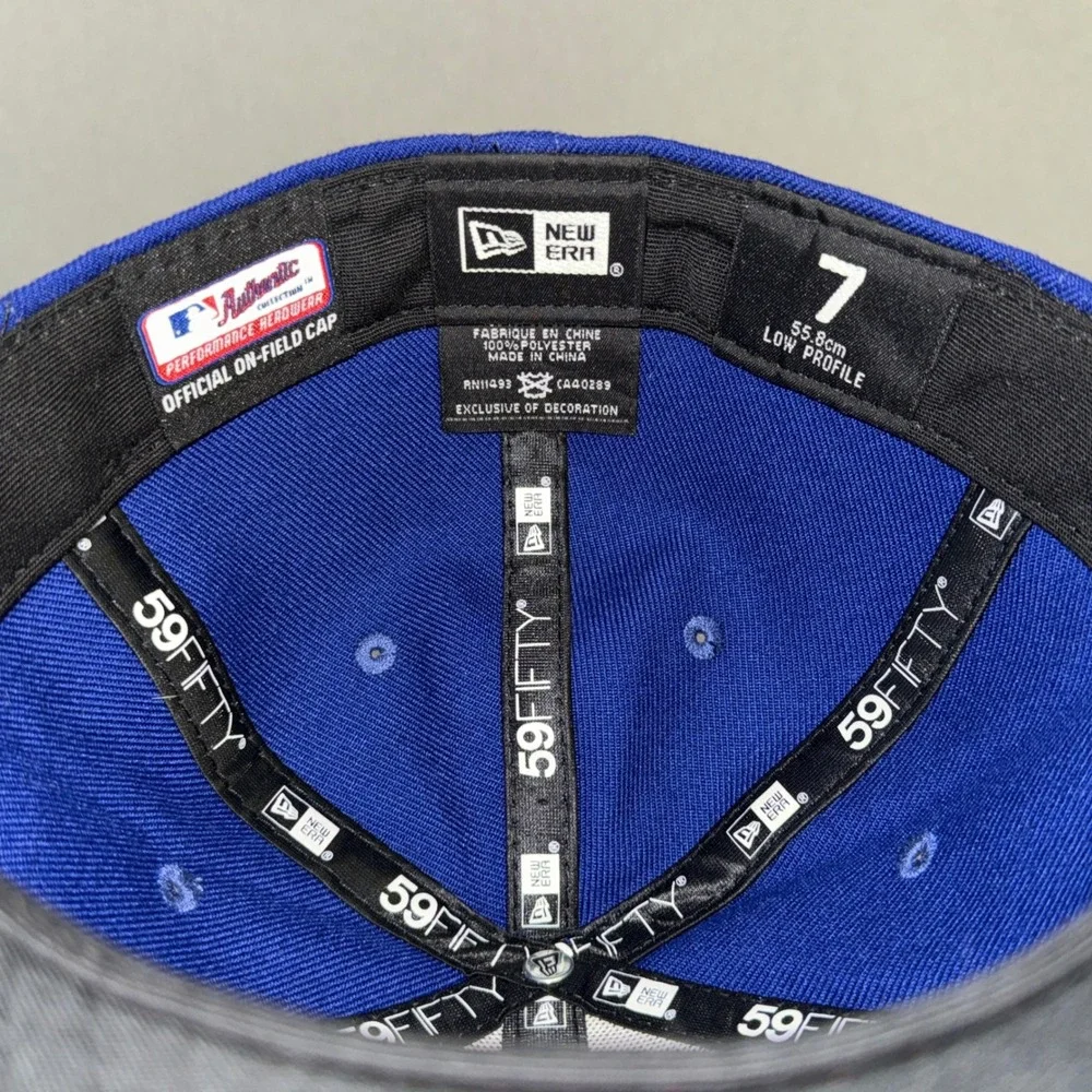 New Era 59FIFTY Low Profile Philadelphia Phillies Hat Blue Red Size 7